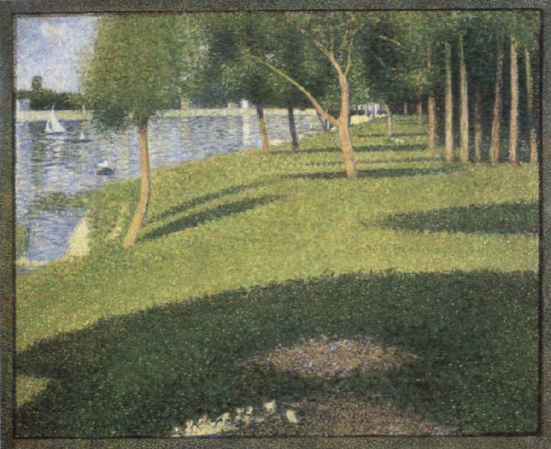 Georges Seurat A Sunday Afternoon at the lle de la Grande Jatte Norge oil painting art